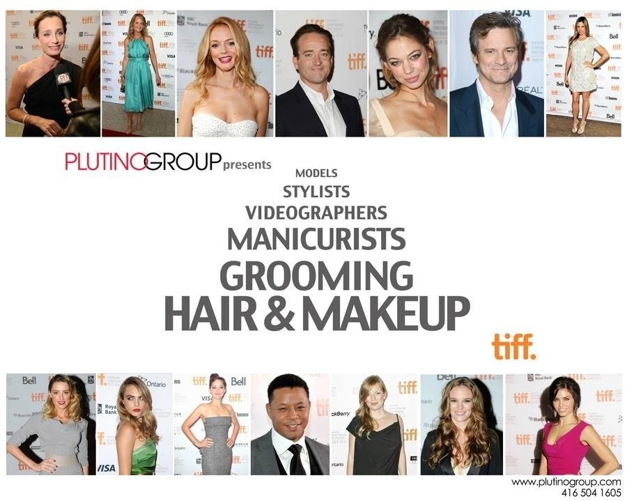 Plutino Group talent coordination collage for TIFF 2013